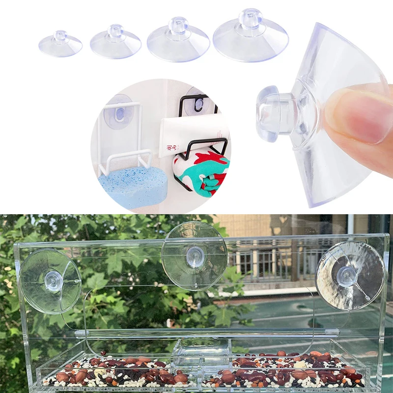 

CNCRAFT 20/50/100PCS/lot 20mm 25mm 30mm 35mm Dia High-end Sucker Suction Cups Mushroom Head Suckers Cup Button Transparent