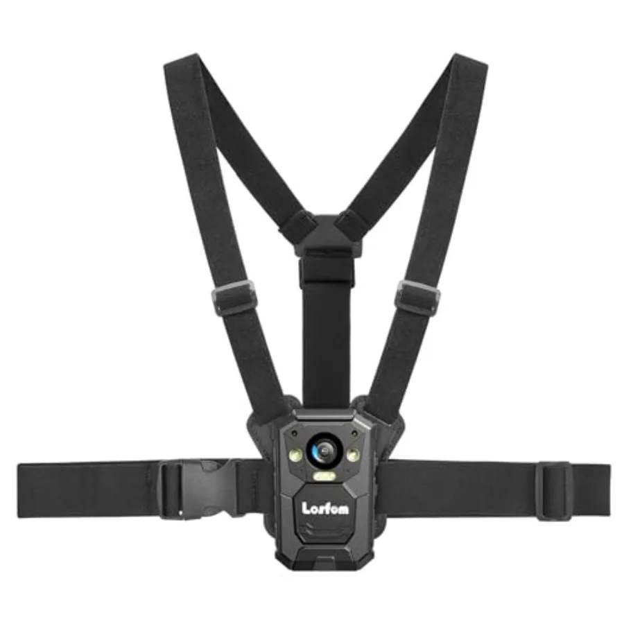 

Body Camera Vest Mount, Adjustable Chest Strap Belt for All Brand Body Worn Camera, Dual Shoulder Body Cam Mount for Police, Sp