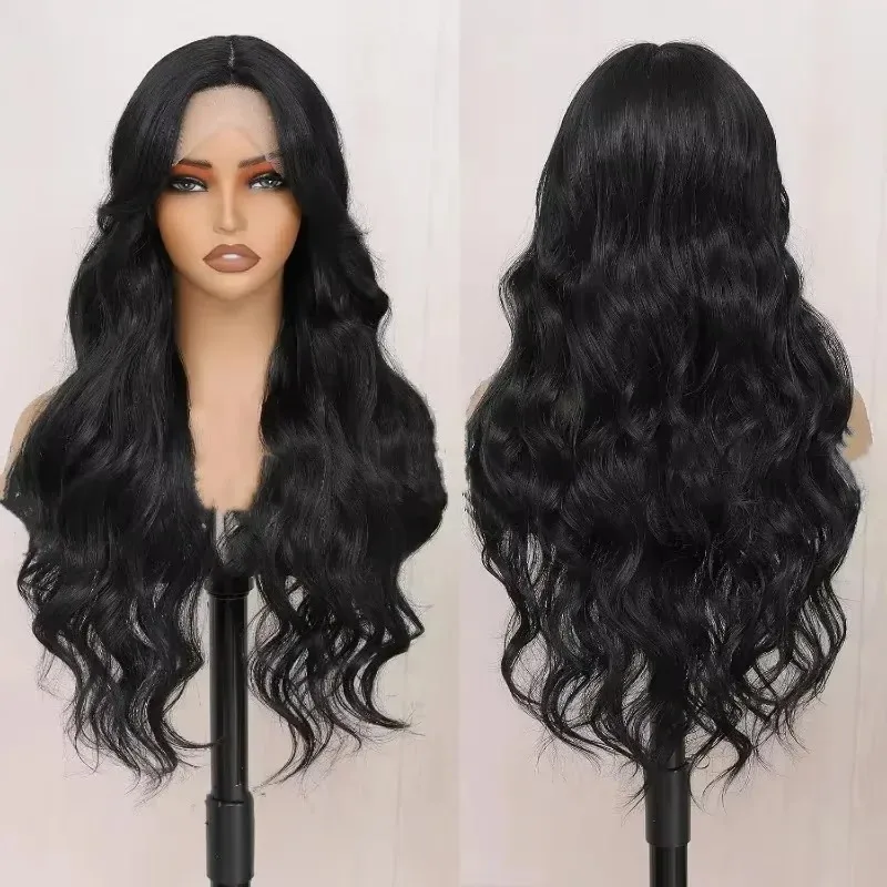 24Inch Body Wave Lace Front Wigs Human Hair 180%Density Glueless Wigs Human Hair 13x6 5x5Transparent Frontal Wigs Human Hair