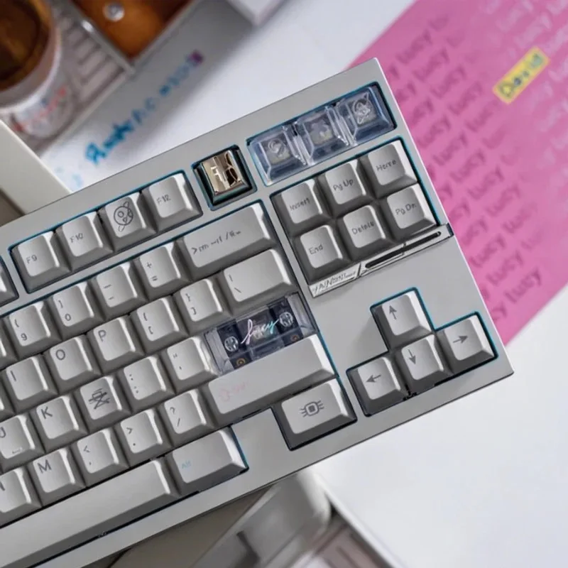Lucy R2 Theme Keycaps Set Customized PBT Sublimation/ABS UV Cherry Profile Keyboard Cap for Mechanical Keyboard Accessories