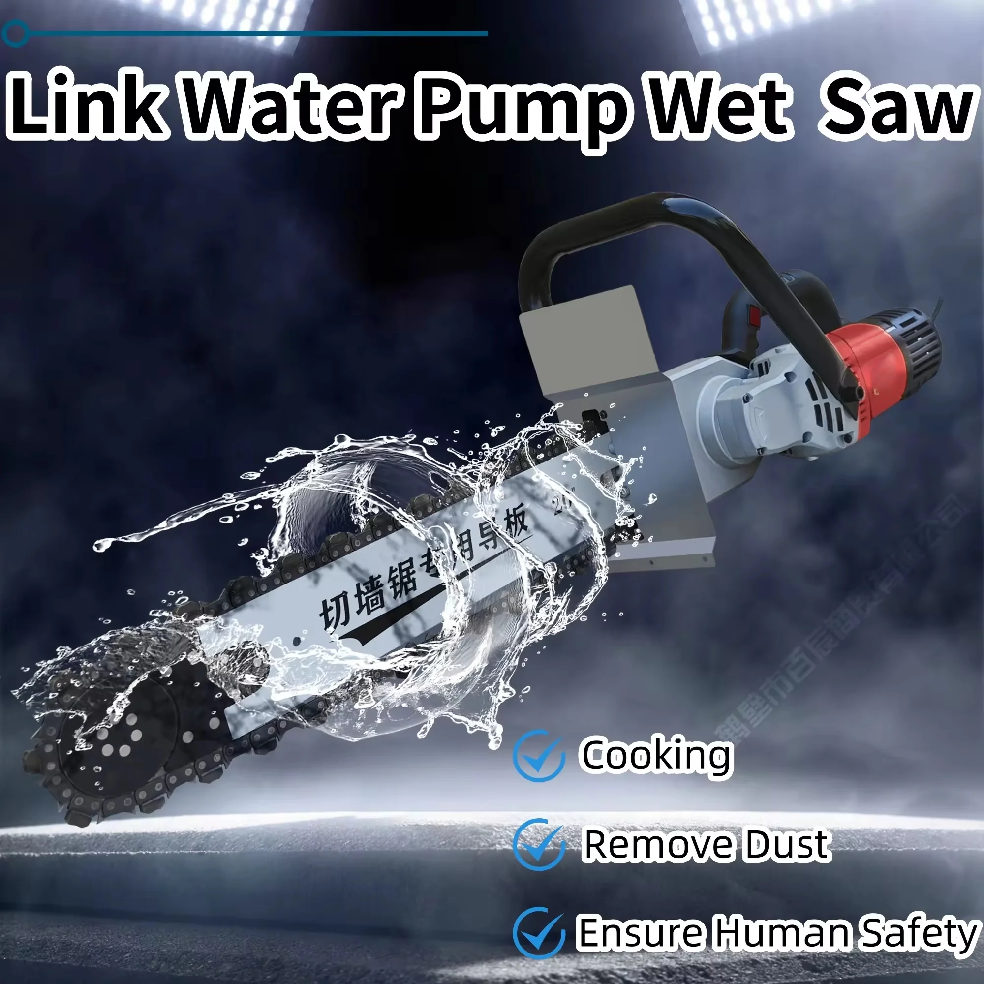 W3-690 New Technology Wet Tile Saw Electric Concrete Saw 220V 8800W High Power Motor 69CM Cutting Depth Concrete Chain Saw - view 5