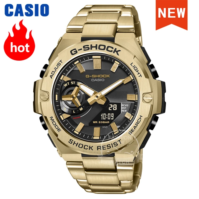 Mens gold g shock watch hotsell