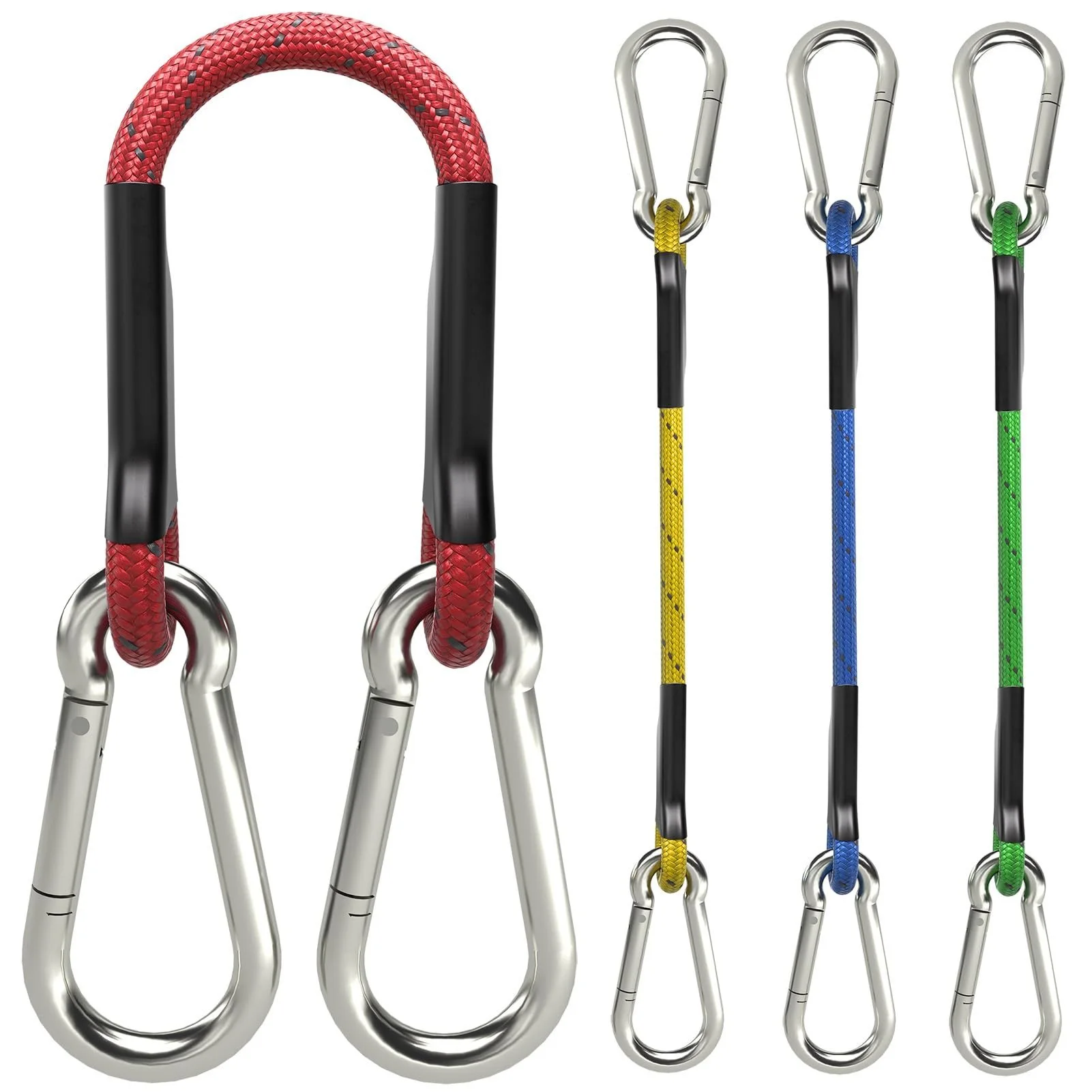 Heavy-Duty Latex Bungee Cords with Metal Hooks Durable Cargo Tie Down Strap Super Elastic Stretching Rope for Luggage Transport