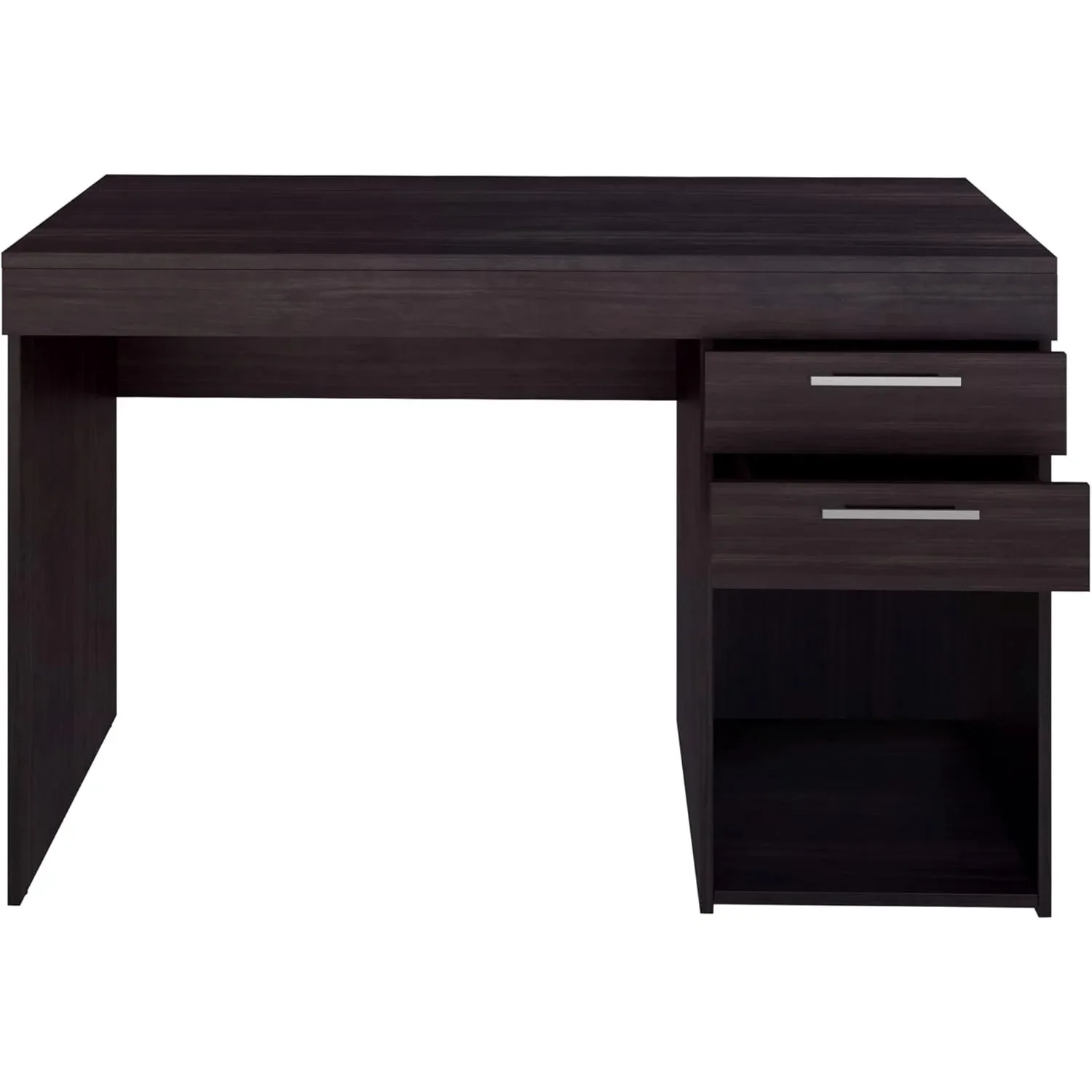 Bureau d'ordinateur, bureau à domicile ou chambre à coucher, rangement et égouts de proximité, idéal pour les petits espaces, bureau, 47.6 "W x 16.1" D x 30.3, expresso