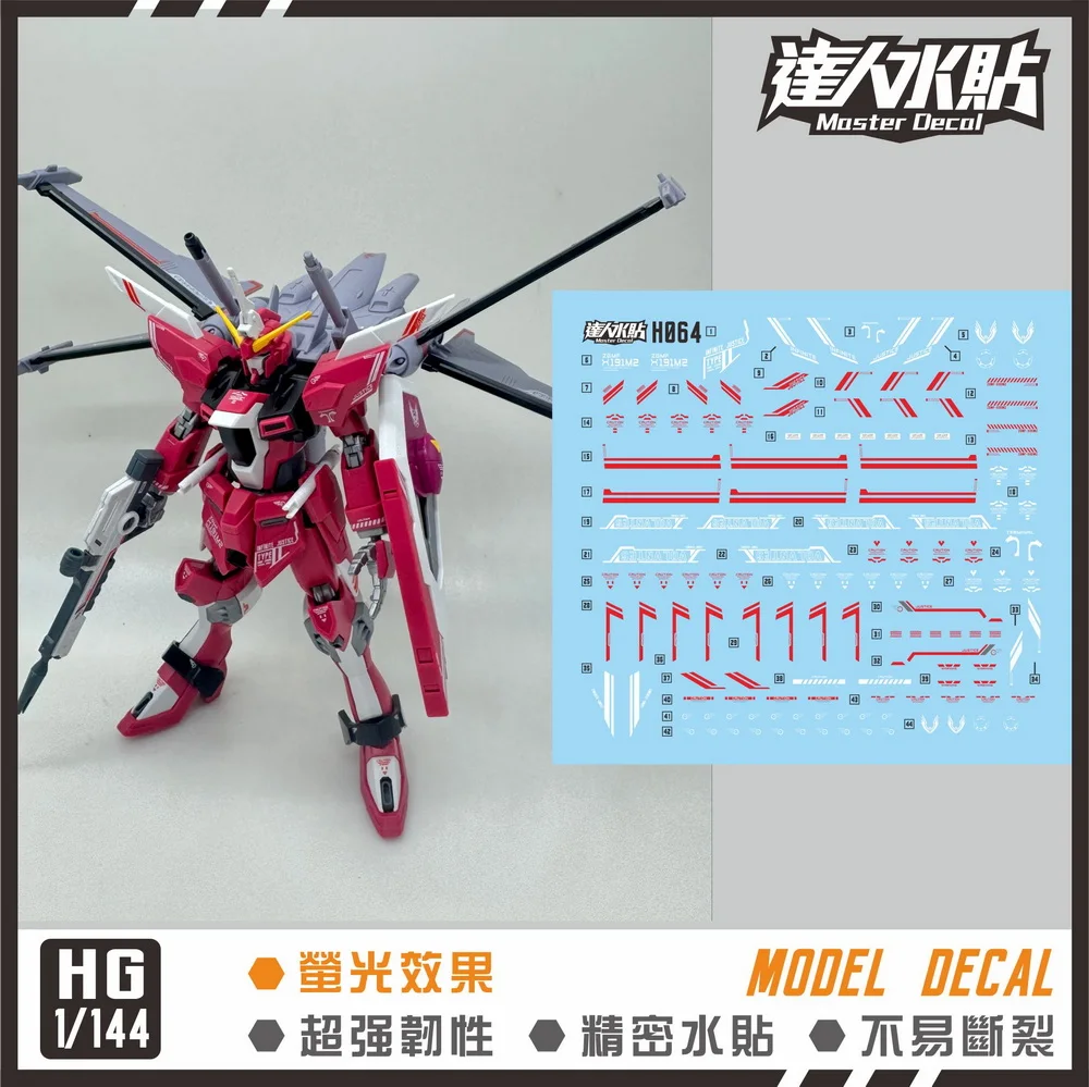 Master Decal H064 Fluorescent Water Decals Fit HGCE 1/144 Infinite Justice Type II High Precision Hobby DIY Model Assembly