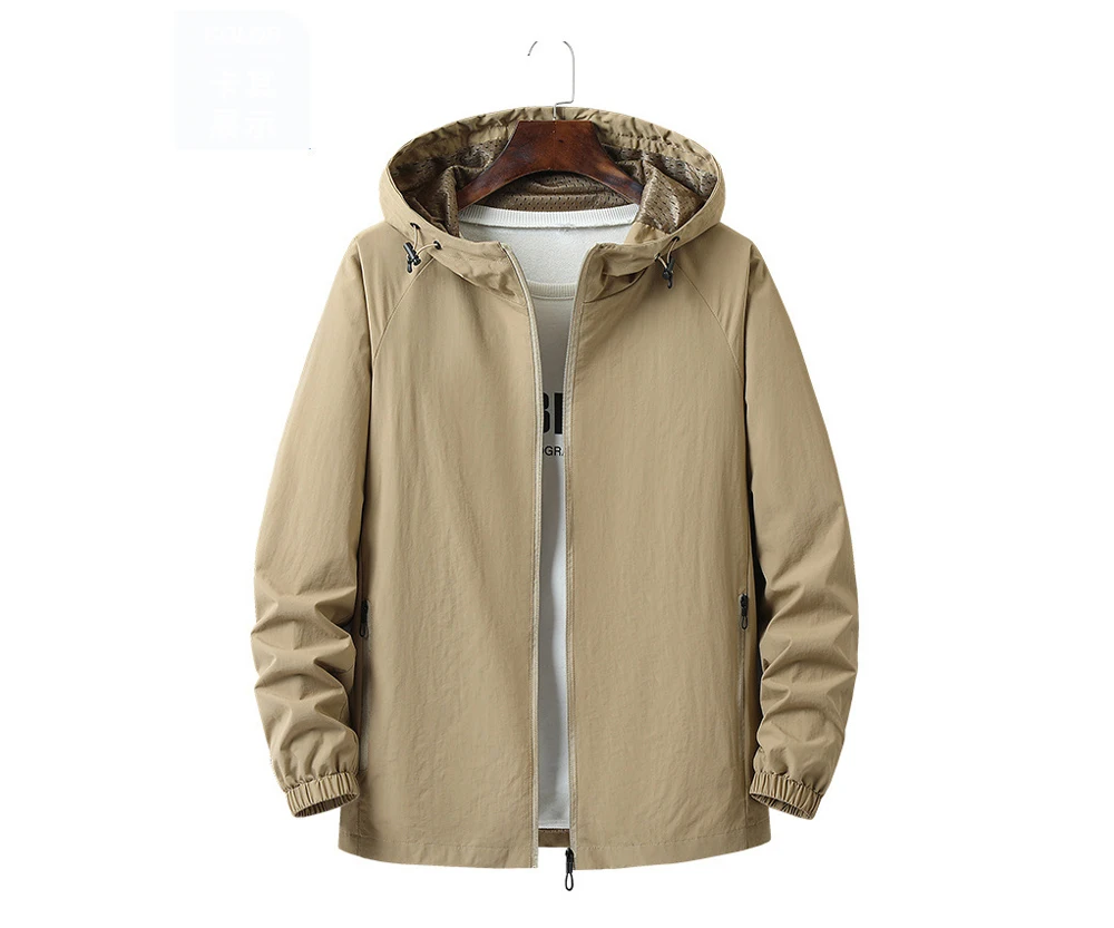 Autumn Men's Hiking Waterproof Jackets Men Outdoor Quick Dry Sports Climbing Hooded Coats Men Breathable Windbreaker Jackets 5XL 21 Sbc871ecedf8f45098b7c80deff9609b5F