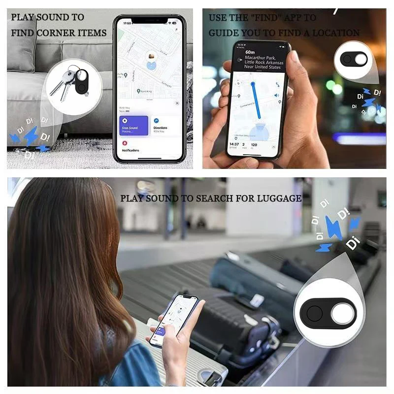

Bluetooth GPS-трекер для телефонов Xiaomi Samsung работает с Android Google Find My Device Locator Key Finder Anti-Lost Smart Tag