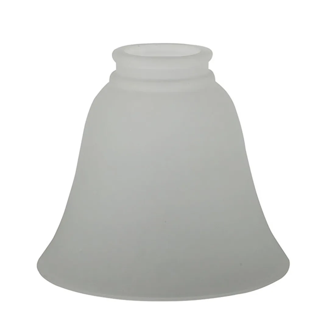 

Transitional Style Bell Shaped Frosted Glass Shade Replacement with neck Opal White Ceiling Fan Shade Accessory Cover