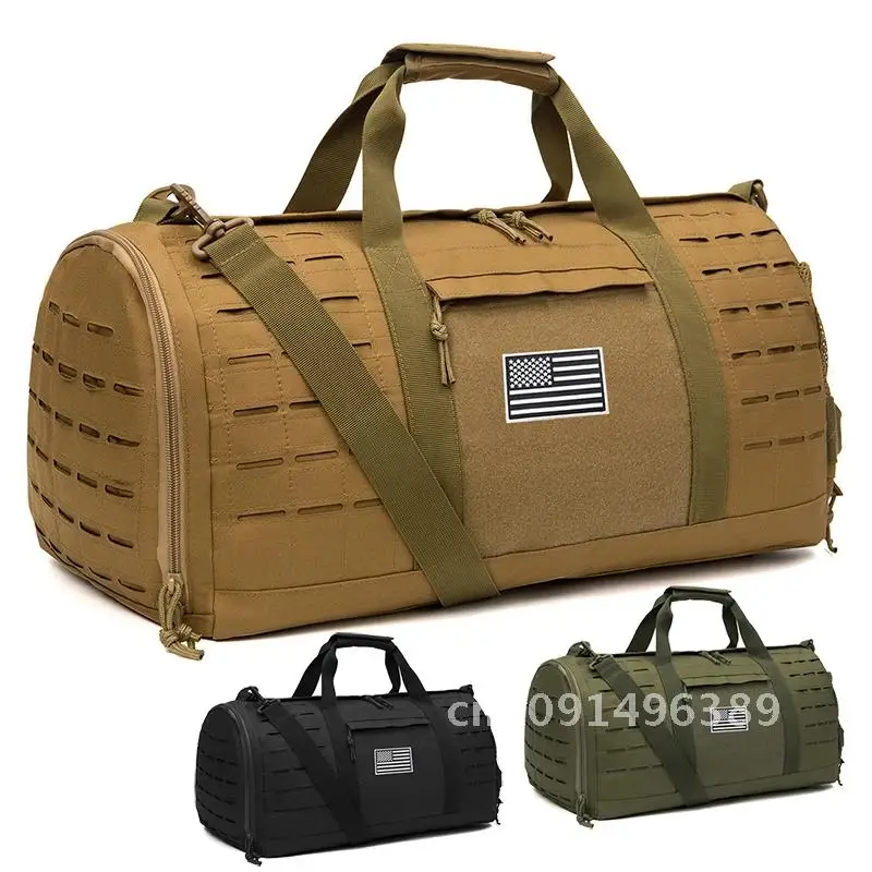 40L Sport Gym Bag Tactical Travel Duffle Bag For Men Fitness Training Bag With Shoe Basketball Outdoor Weekender Bags