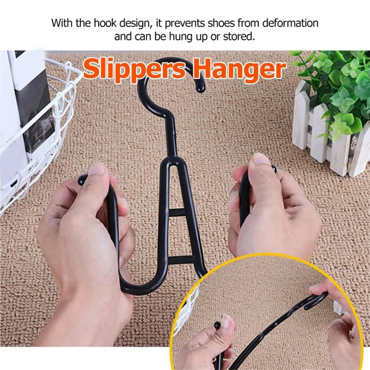 

Double Shoes Drying Rack 50Pcs Shoe Display Hooks Drying Rack Plastic Hanger for Shop Home Supermarket Mall Y