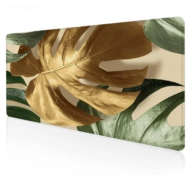 Palm Leaves Mouse Pad Gaming XL Large Custom Home Mousepad XXL Anti-slip Laptop Office Soft Natural Rubber Mouse Mat Table Mat