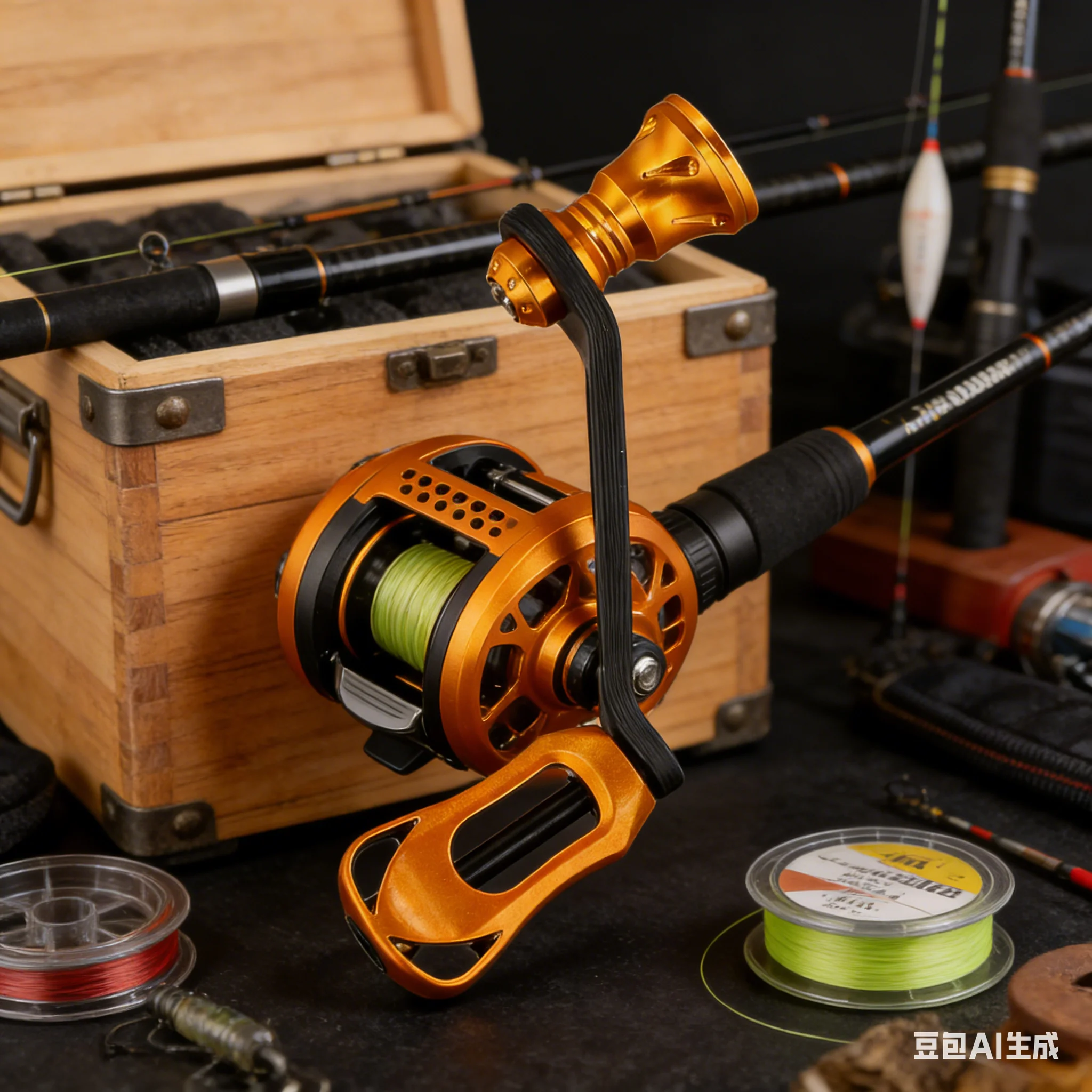 1 unidade de Manopla de Carretilha de 70mm em Fibra de Carbono Vazada com Manopla Única para DAIWA e FUEGO, Acessório de Carretilha de Spinning com Parafuso