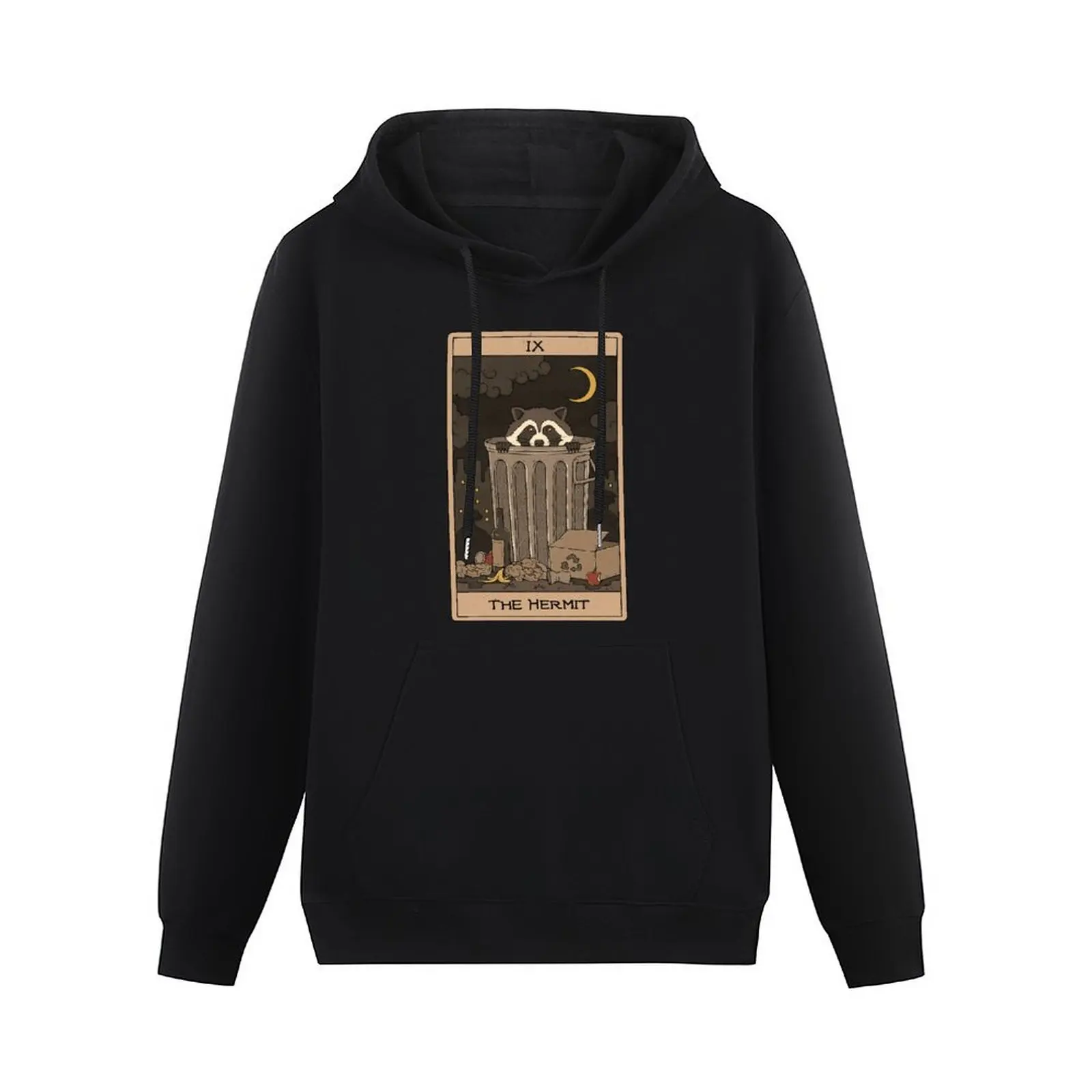 The Hermit - Raccoons Tarot Pullover Hoodie blouse male clothes streetwear men mens hoodie