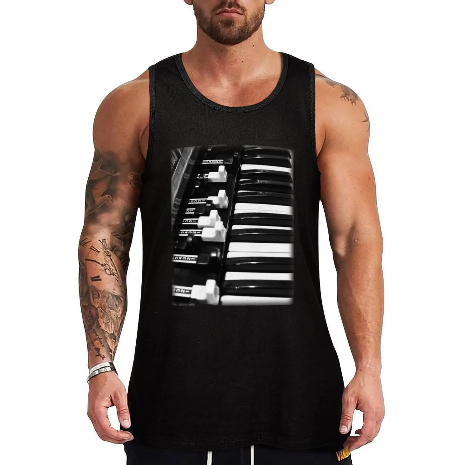 

Hammond B3 Organ Tank Top gym shirt man sleeveless man shirts basketball clothing
