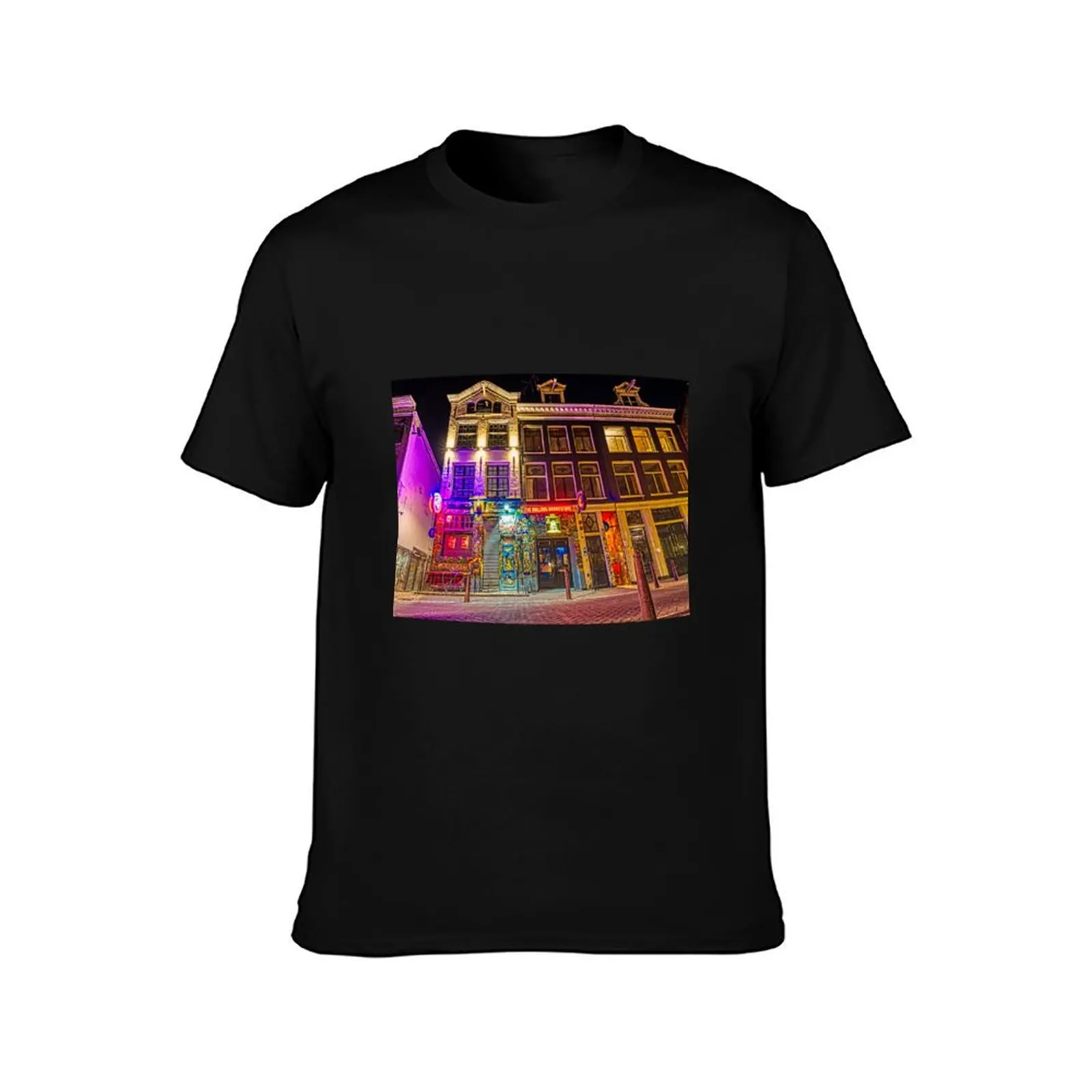 The bulldog red light district Amsterdam T-Shirt t shirt men 100% cotton luxury brand T-Shirt view 2
