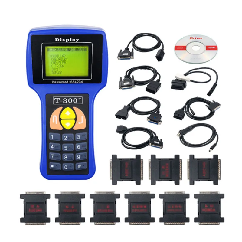 Obd2 Auto Scanner Key Programmer T300 T-code Universal Auto Transponder key programmer Blue Auto Key Programmer