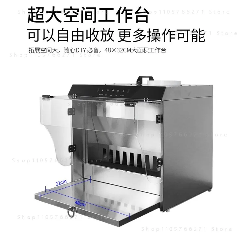 Stainless Steel Water Curtain Spray Booth Negative Pressure Exhaust Workbench Water Curtain Box for Painting