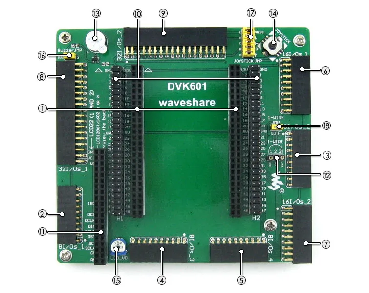 DVK601, FPGA CPLD Mother Board, Provides Several I/O Interfaces, Supports Various Accessory Boards - Image 5
