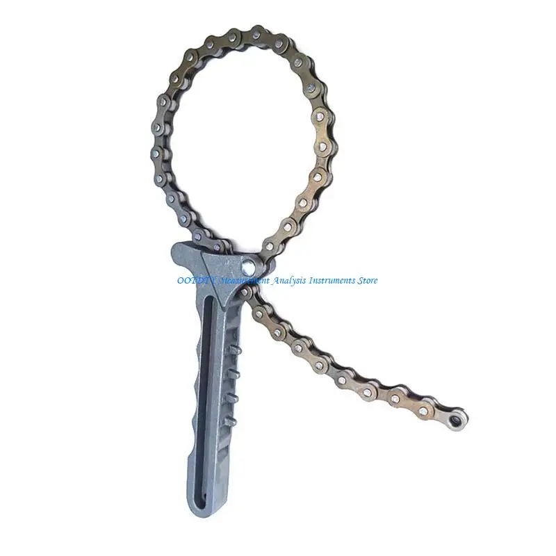 367D Durable Oil Filters Remover Accessories Metal Car Engine Torque Chain Wrench Grip Spanner Universal Oil Chain Wrench