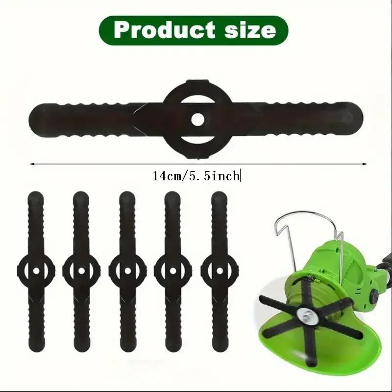 10-100Pcs Plastic Blade Set Cutter Replacement for Cordless Grass Trimmer Strimmer Garden Tools