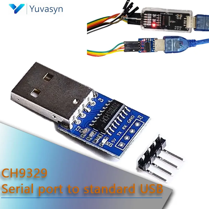 1-5PCS CH9329 Module Converts Serial Port To Standard USB UART/TTL Serial port to standard USB HID keyboard and mouse device