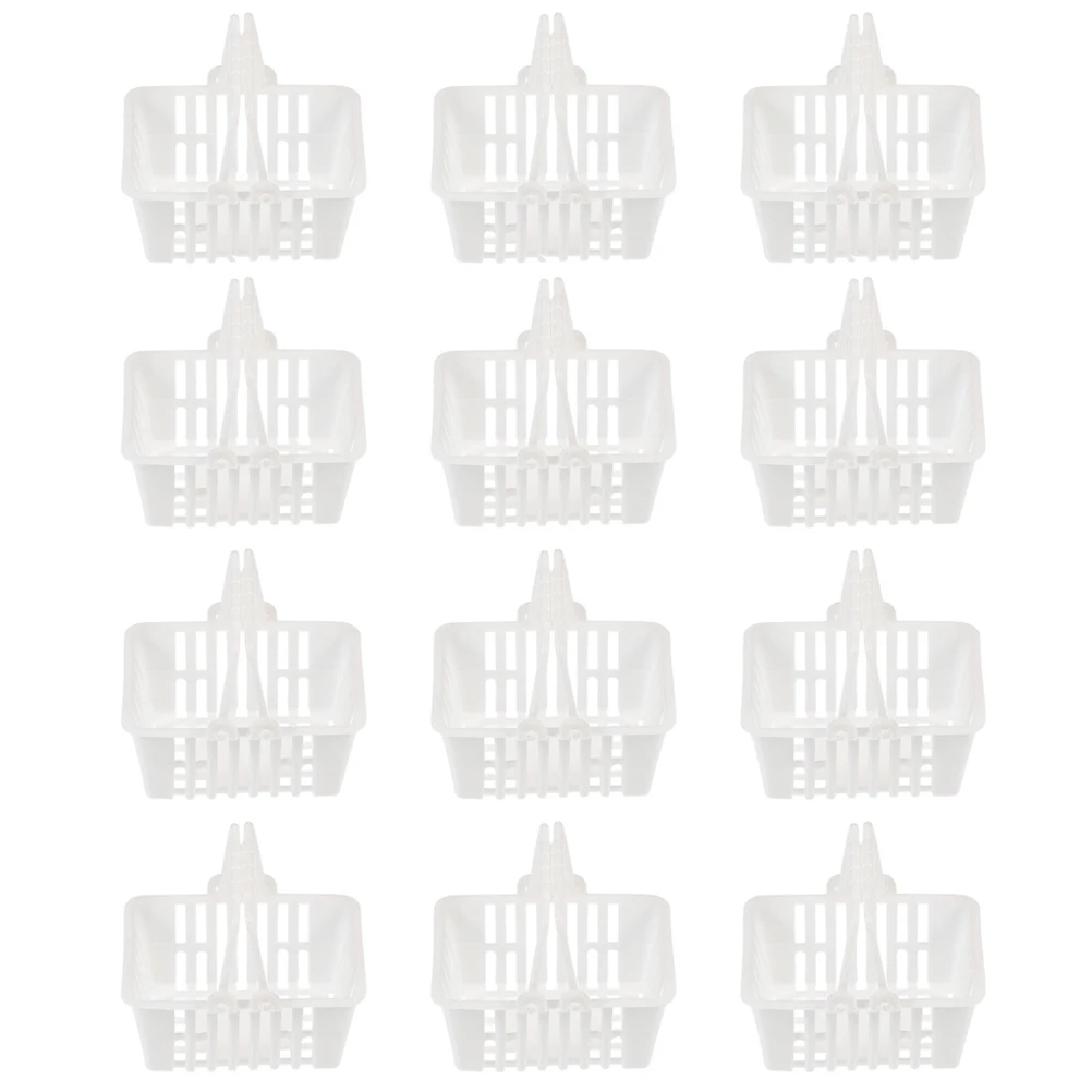 12 قطعة من سلال اللعب الصغيرة لتخزين حلوى الأطفال، سطح أملس من البلاستيك عالي الجودة، لا توجد إصابة، سهل التخزين