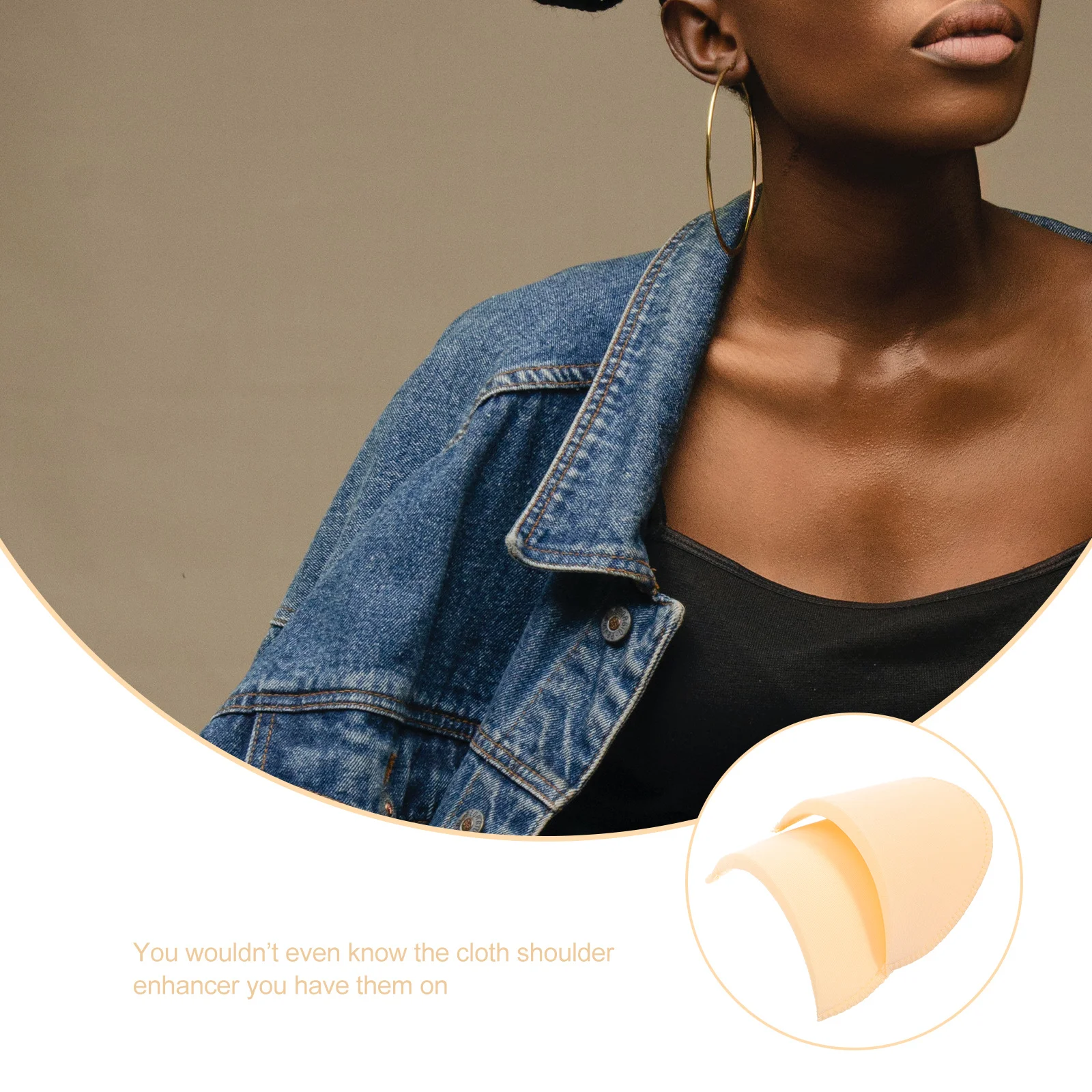 3 أزواج من وسادات الكتف غير المرئية بوليستر كتف غير قابلة للانزلاق للنساء بدلة معطف وسترة بديلة عالمية #1