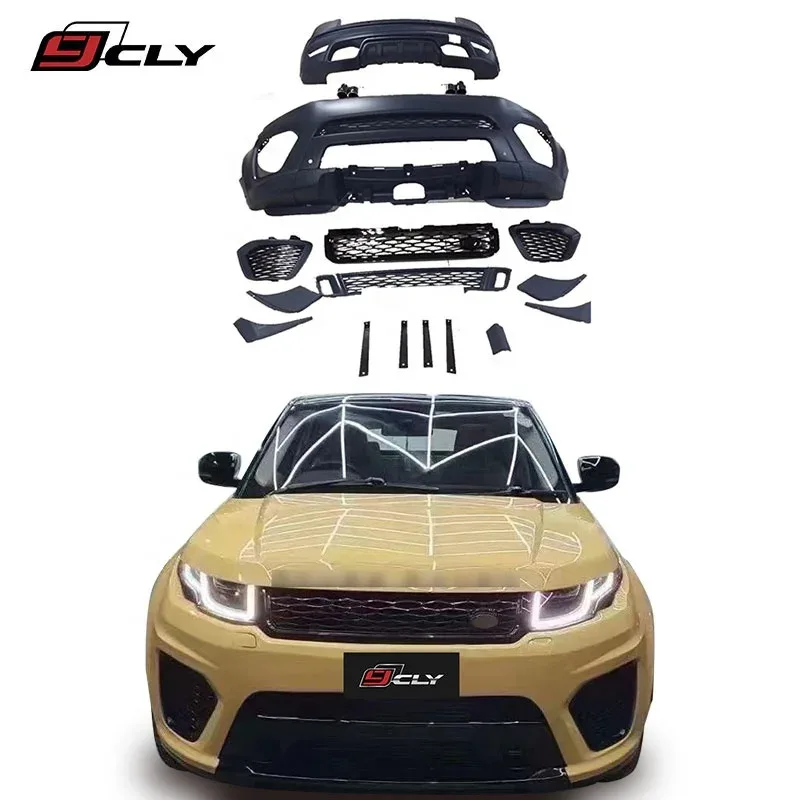 

CLY Body Kit for 2012+ RANGE ROVER Evoque Modified SVR Front/Rear Bumpers Grille Diffuser Tips - Limited Time Offer!