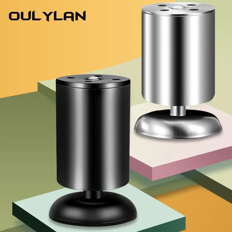 

Oulylan Adjustable Furniture Leg Stainless Steel Black White Table Feet Replacement Cabinet Sofa Metal Foot Furniture Hardware