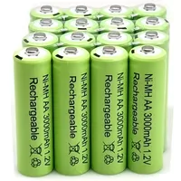2025 neAA 1.2 V3000mAh Ni-MH 1.2 V Batteries Green Rechargeable Battery Garden Solar Lamp LED Flashlight Lantern Lamp Flashlight