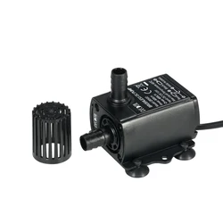 Decdeal Ultra-quiet Mini DC12V Brushless Water Pump with 5.5*2.1mm Waterproof Submersible Fountain Aquarium Circulating 400L/H