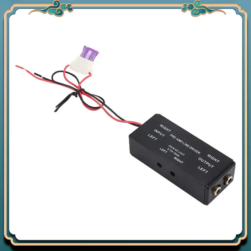 L39A-New أسود Rca المدخلات/الإخراج قابل للتعديل باك توربو 1 خط سائق مكبر صوت أحادي الداعم محول لقارب السيارة