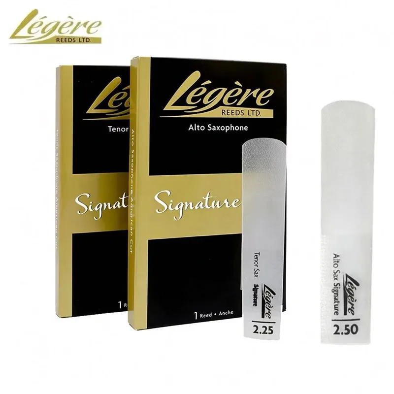 Legère Canada Synthetic Reeds, Signature Master Series, Alto / Soprano / Tenor/Clarinet  Saxophone, American Cut Sax Reeds