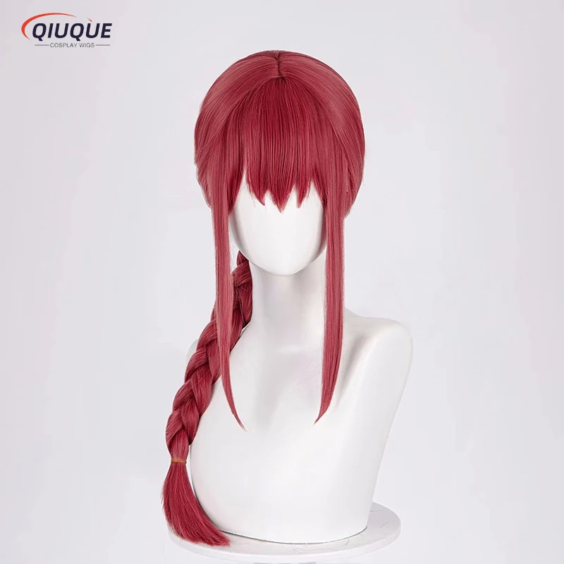 

High Quality 70cm Long Makima Cosplay Wig Rose Braided Makima Wigs Heat Resistant Hair Anime Cosplay Wigs + Wig Cap