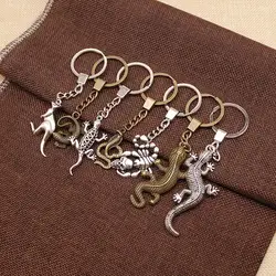 Snake Key Chain Animal Keychain Metal Keychains Men Cute Keychain Charms Lizard