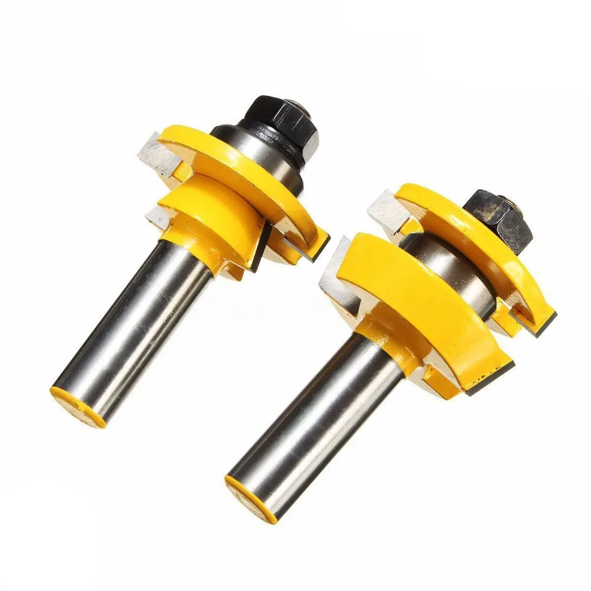 2PCS Rail Router Bit 1/2 inch Shank Shaker Woodworking Chisel Cutter