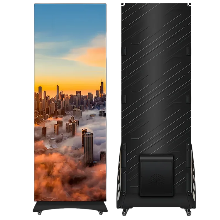 USB LED نافذة لافتات فيديو جدار مجلس داخلي لافتات رقمية قابلة للطي LED ملصق عرض الشاشة واي فاي 4G