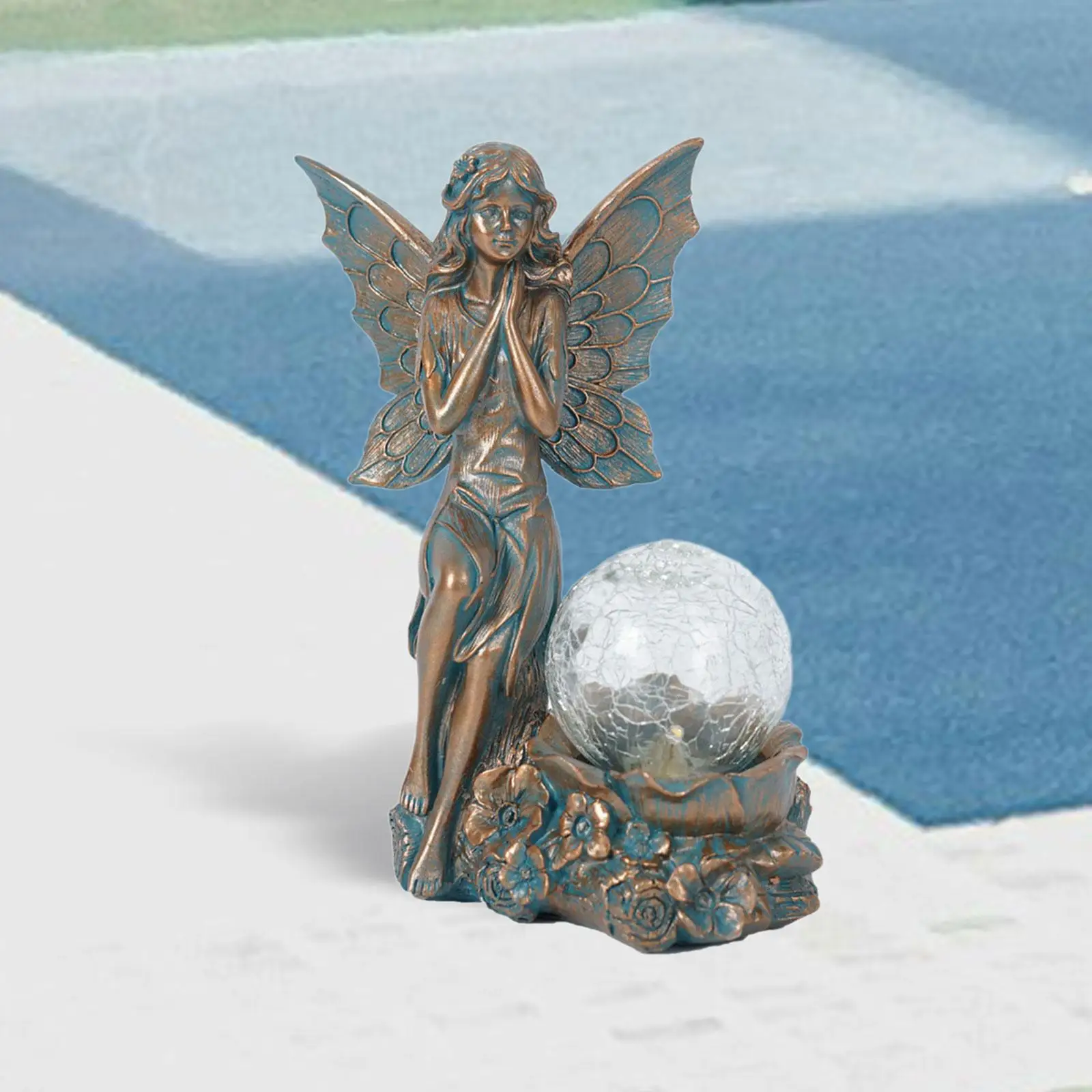 

Angel Statue Craft Decoration Fairy Sculpture for Courtyard Balcony Outdoor