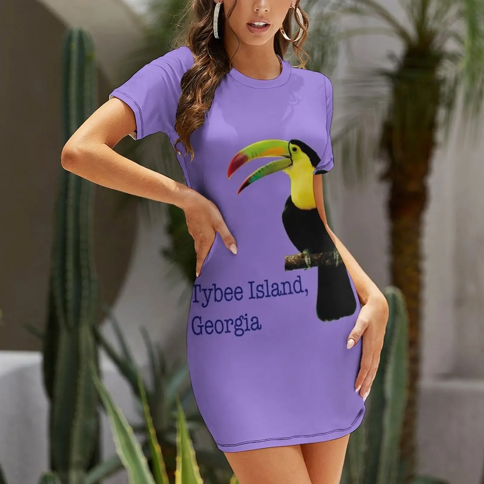 تصميم الطوقان، جزيرة تايبي، جورجيا، الشاطئ، فستان ممتع بأكمام قصيرة، ملابس حفلة موسيقية، فساتين العروس #3