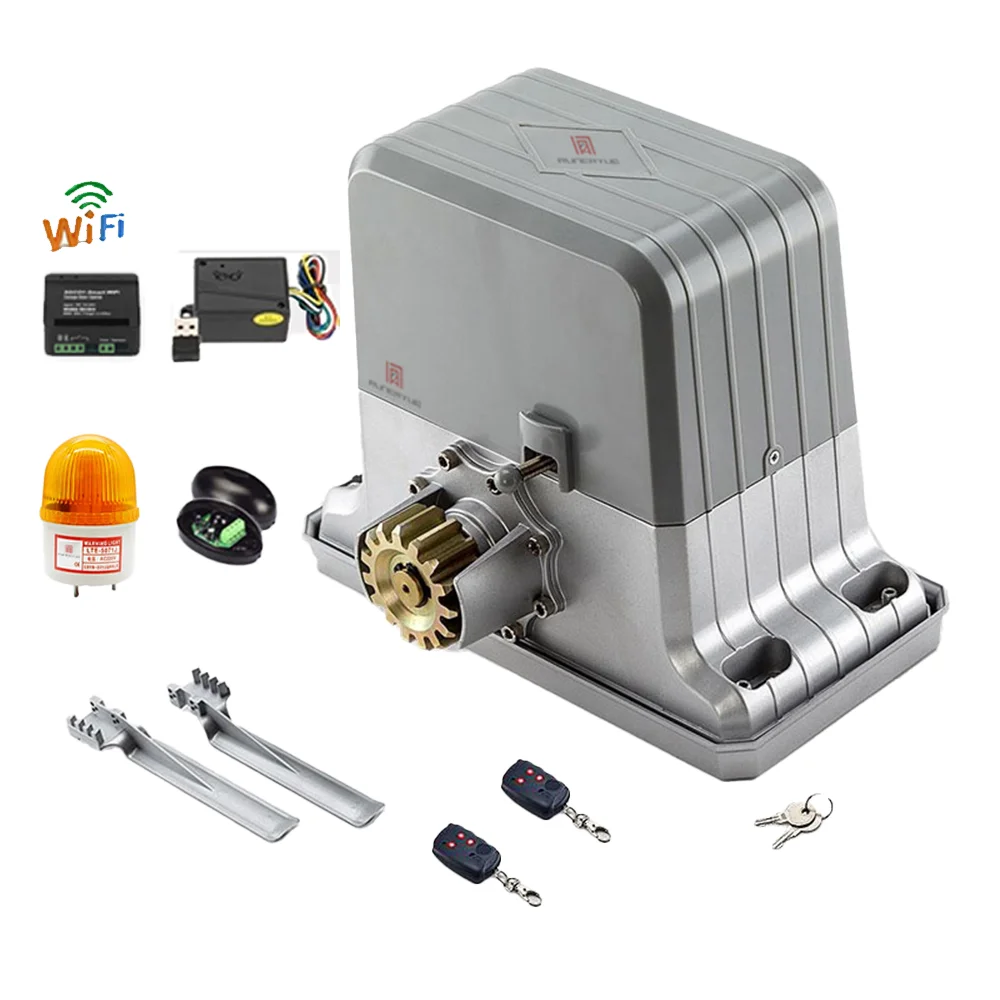 1000kg-1800kg Full Kit Electric Gate Motors | Sliding/Rolling Operators + Auto Opener + WiFi Traction Engine