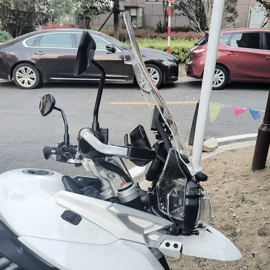 For Triumph Tiger 800 XCA Replacement accessories: Windshield glass heightening, transparent windscreen guard.