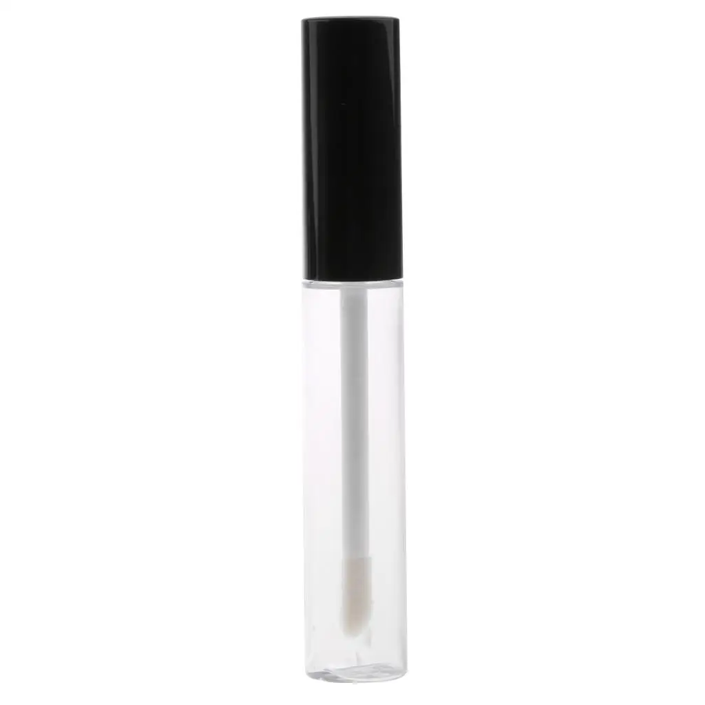 Garrafa vazia para líquido Lip Gloss Tube, recipiente cosmético para óleo, bálsamo labial, DIY, 10ml, 2pcs