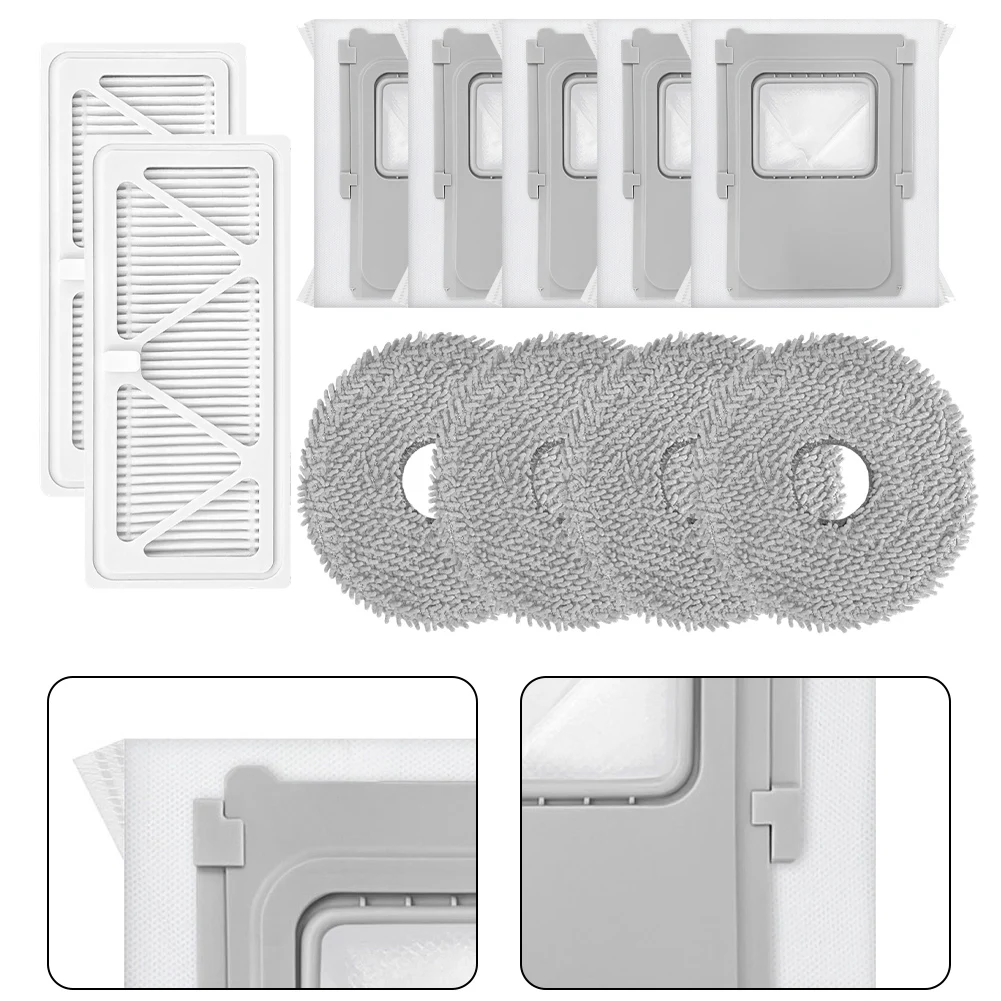 

Filter Mop Cloth Dust Bag Side Brush Kit For DJI Robot Vacuum Cleaner And For ROMO S A P Series Replacement Parts