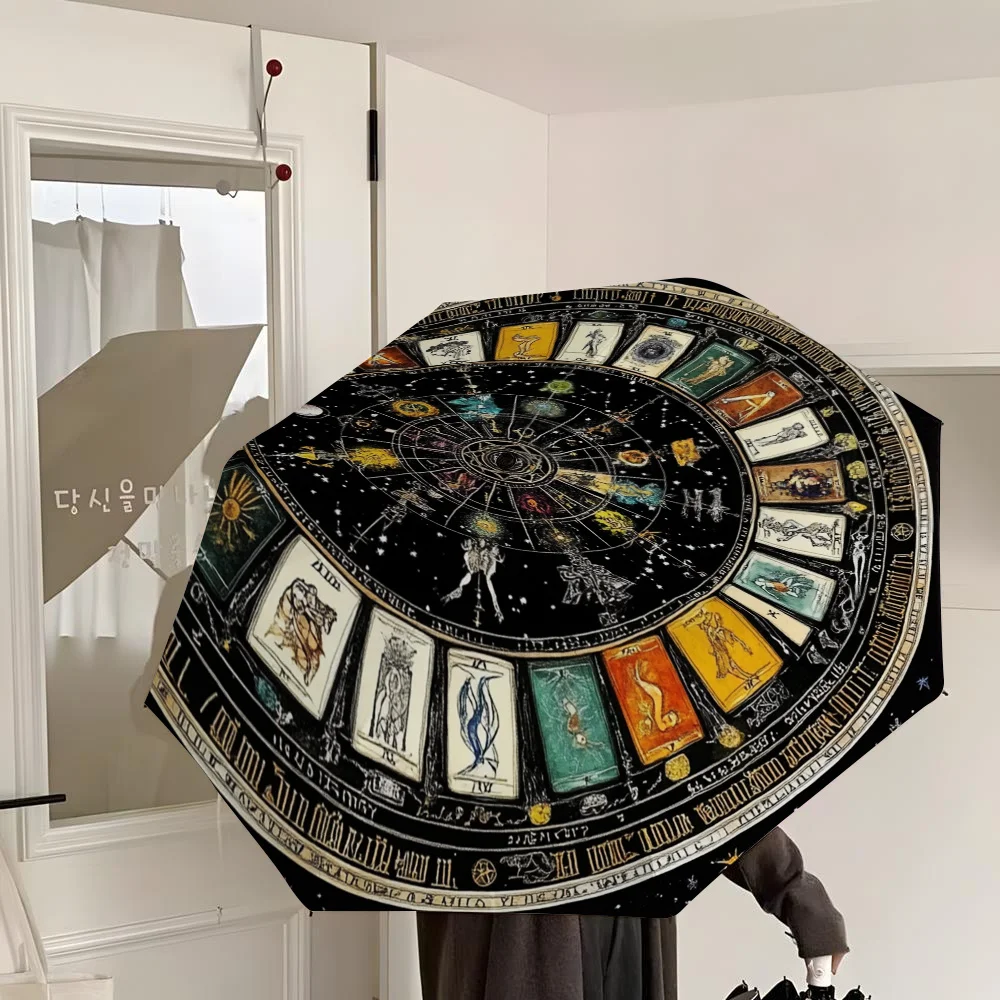 

Open/Close Zodiac Sign Umbrella with 12 Horoscope Symbols (Aries, Taurus, Gemini, Leo, Virgo, Libra, Scorpio, Sagittarius, Cap