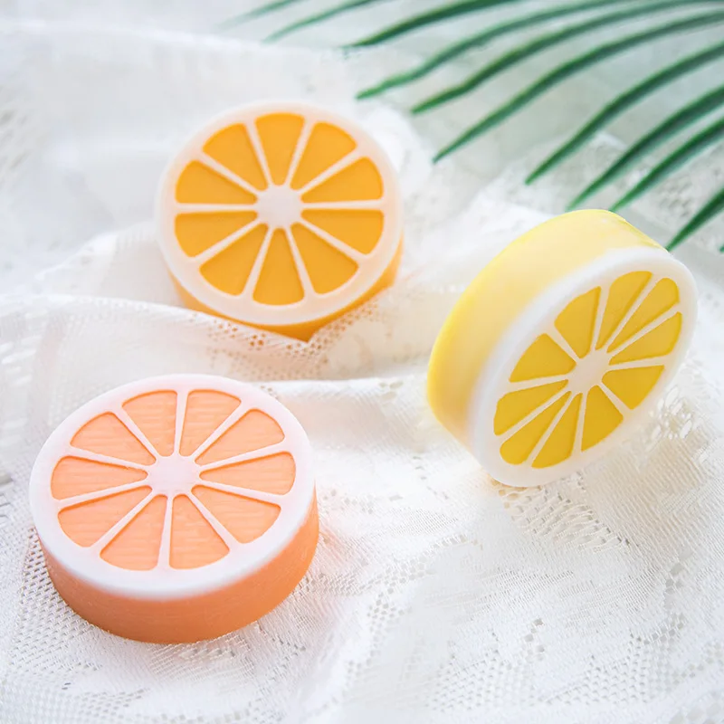 4 Hole Lemon Soap Silicone Mould Orange Candle Resin Plaster Making Tool Ice Cube Chocolate Cake Baking Mold Home Decor Gifts