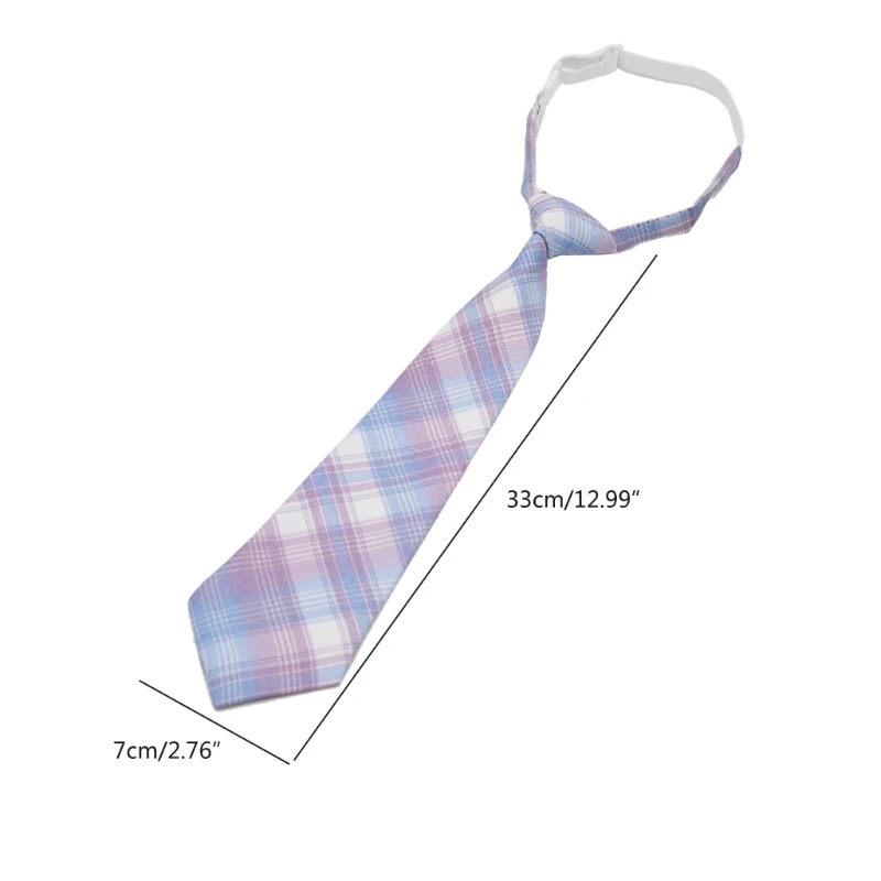 1pc Skinny Necktie for Women Men Lazy JK Ties Wedding Graduation School Uniform Necktie Children Students Cosplay Tie