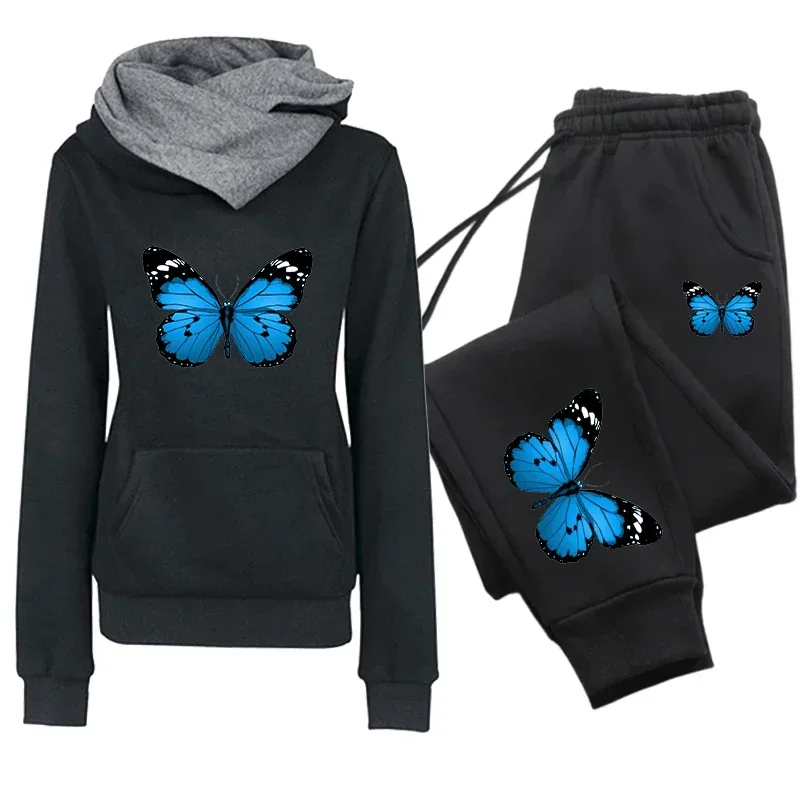 Autumn Winter Fashion Sportswear Women's Tracksuit Printing Casual Hoodie Sweatshirts Outdoors Quality Sports Jogging Clothing