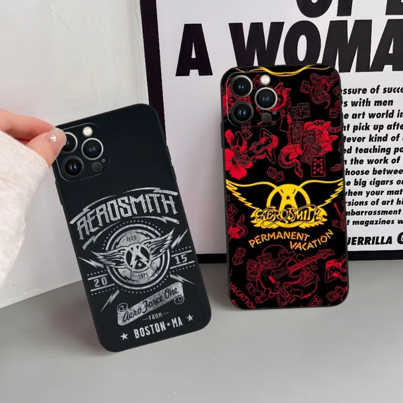 Aerosmith Rock Cool Phone Case For Iphone 15 14 13 Pro Mini 11 12 Max Xr X Xs 7 8 Plus 6 Cover