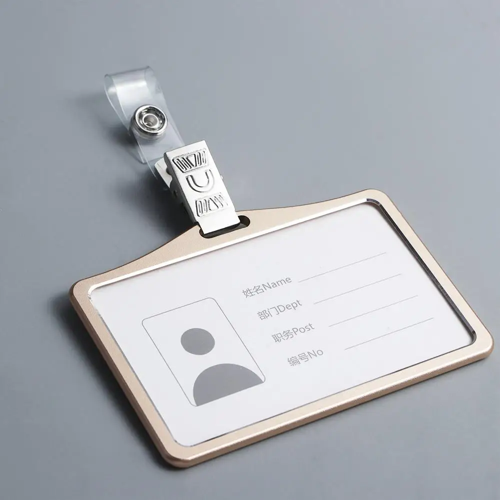 

Supplies Stainless steel Metal Key Card Holder Lanyard Clips ID Card Clips Badge Holder Clip Card Clip Holders Badge Reel Clips