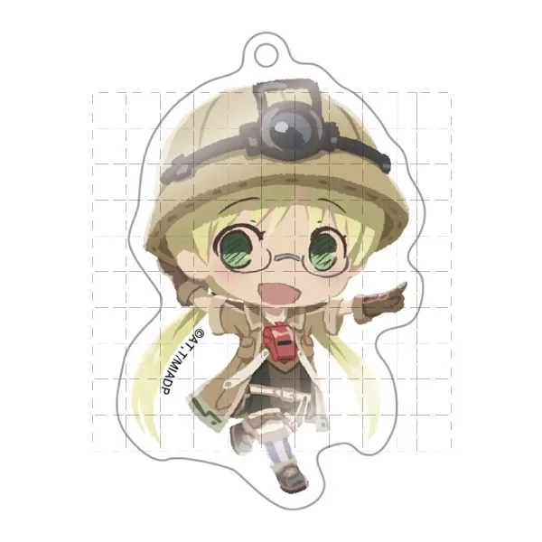 Anime Irumyuui Faputa Game Wazukyan Vueko Riko Belaf Nanachi Keychain Doll Acrylic Keyring Pendant for Gift